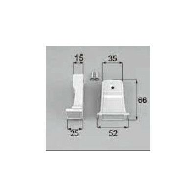 LIXIL/TOSTEM ドア引戸用部品 錠 浴室中折れドア：把手ブラケットセット[AZWS584] [リクシル][トステム]