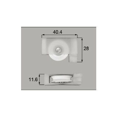 LIXIL/TOSTEM 窓サッシ用部品 戸車 アルミサッシ：戸車[AZWS016] [リクシル][トステム]