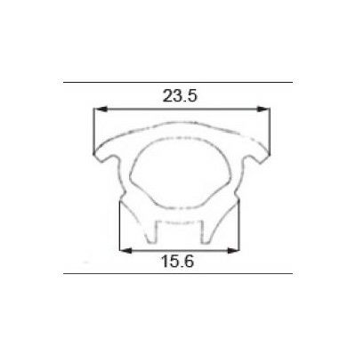 LIXIL/TOSTEM ドア引戸用部品 気密材パッキン 玄関店舗勝手口引戸：戸当り合掌パッキン[AZWB945] [リクシル][トステム]