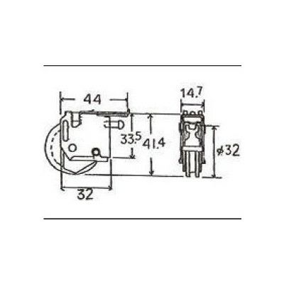 LIXIL/TOSTEM ドア引戸用部品 戸車 玄関・店舗・勝手口引戸：店舗引戸用戸車[AZGZ0003] [リクシル][トステム]