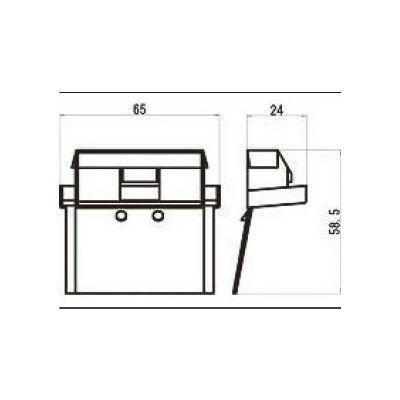LIXIL/TOSTEM 窓サッシ用部品 キャップ・カバー 装飾窓：召内上下キャップ[AZGB0013] [リクシル][トステム]