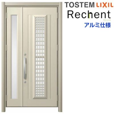 LIXIL 採風玄関ドア リフォーム用 リシェント3 親子ドア ランマなし