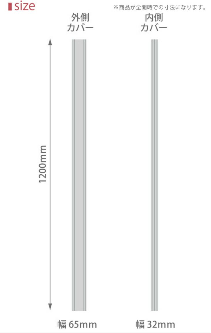 コーナーガード ドア 扉 ストッパー フィンガーアラート Finger Alert 内側1本 外側1本 高さ120cm ドアの両側をカバー 2枚目