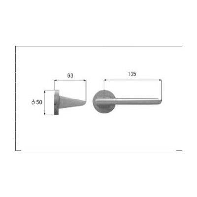 LIXIL/TOSTEM リビング建材用部品 ドア ハンドル：サークルAハンドル空錠[MZSZAA051] [リクシル][トステム]
