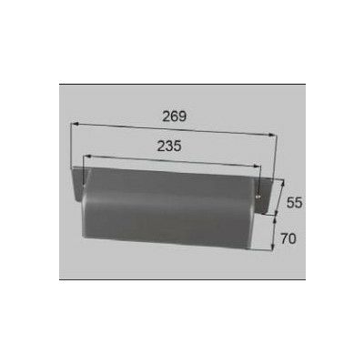 LIXIL/TOSTEM ドア引戸用部品 ポスト 玄関店舗勝手口テラスドア：ポスト目隠し(B用)[L1X46] [リクシル][トステム]