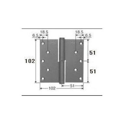 LIXIL/TOSTEM ドア引戸用部品 丁番 玄関・店舗・勝手口・テラスドア：丁番[L1X26] [リクシル][トステム] 2枚目