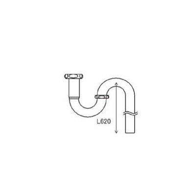 LIXIL/TOSTEM 住器用部品 洗面 排水 排水部品：金属排水管Sトラップセット[KAALQZZ0002] [リクシル][トステム]
