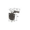 LIXIL/TOSTEM リビング建材用部品 クローゼット 折れ戸(フリー)：吊り車(1)[FNMZ217] [リクシル][トステム]