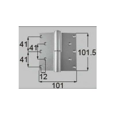 LIXIL/TOSTEM ドア引戸用部品 丁番 玄関店舗勝手口テラスドア：丁番 プレナス用左吊 L[DCLZ718] [リクシル][トステム]