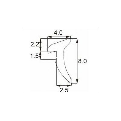 Lixil Tostem ドア引戸用部品 気密材パッキン 玄関店舗勝手口引戸 ランマパッキン Azwb951 リクシル トステム リフォームおたすけdiy