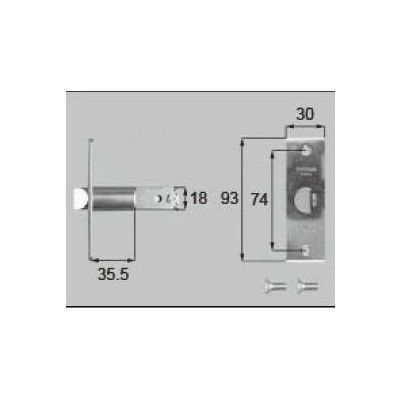 LIXIL/TOSTEM ドア引戸用部品 錠 玄関店舗勝手口テラスドア 箱錠：箱錠[D1X83] [リクシル][トステム]