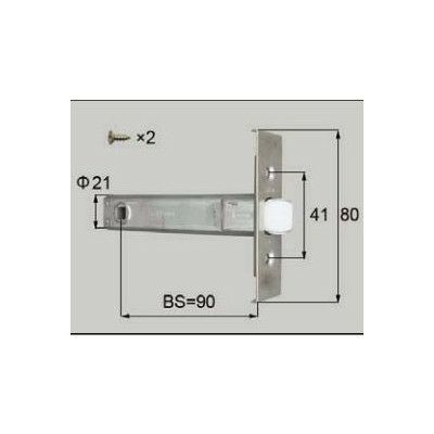 LIXIL/TOSTEM ドア引戸用部品 錠 浴室ドア・引戸：ラッチ[D1X81] [リクシル][トステム]