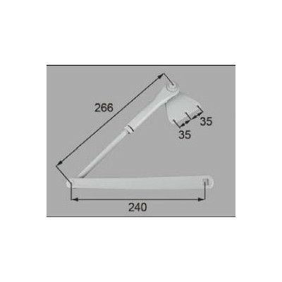 LIXIL/TOSTEM ドア引戸用部品 ドアクローザ 玄関店舗勝手口テラスドア：アームセット[AZWZ986] [リクシル][トステム] 2枚目