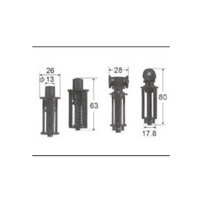 LIXIL/TOSTEM ドア引戸用部品 丁番 浴室中折れドア：ピボットセット[AZWS583] [リクシル][トステム]