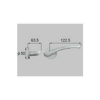 LIXIL/TOSTEM リビング建材用部品 ドア ハンドル：セレクトD丸座ハンドル空錠[MZSZFD012] [リクシル][トステム]