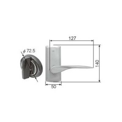 LIXIL/TOSTEM リビング建材用部品 ＳＬ(戸襖、和襖、和障子) 戸襖ドア：ラウンドAタイプ戸襖錠セット[MWZZRA023R] [リクシル][トステム]