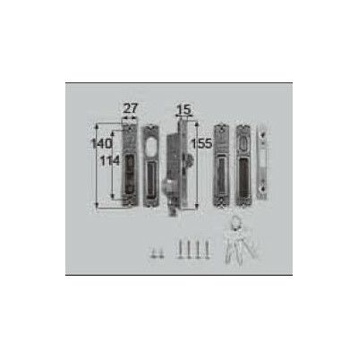 LIXIL/TOSTEM ドア引戸用部品 錠 玄関・店舗・勝手口引戸 合掌錠：合掌錠[L2Y10] [リクシル][トステム] 2枚目