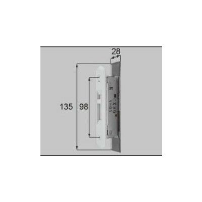 LIXIL/TOSTEM ドア引戸用部品 錠 玄関店舗勝手口引戸 召合せ錠：召合せ内錠[L1Y52] [リクシル][トステム]