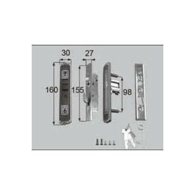 LIXIL/TOSTEM ドア引戸用部品 錠 玄関・店舗・勝手口引戸 召合せ錠：内外錠[L1Y31] [リクシル][トステム] 2枚目