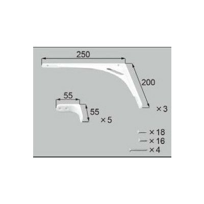 LIXIL/TOSTEM 住器用部品 キッチン キャビネット キャビネットオプション：ダイネットカウンター用ブラケットD30[KKBZZ056] [リクシル][トステム] 2枚目