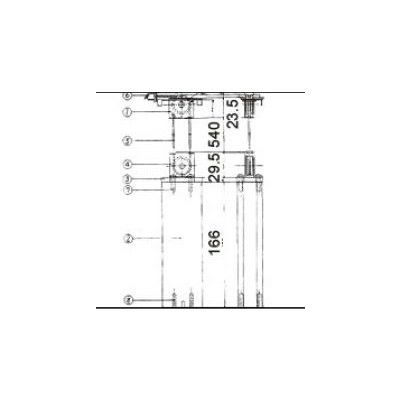 LIXIL/TOSTEM ドア引戸用部品 錠 玄関店舗勝手口引戸 その他：一番町引戸クローザ地方間用 [リクシル][トステム]