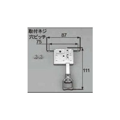 LIXIL/TOSTEM 窓サッシ用部品 錠 雨戸：雨戸上用錠(H66未満用)[GAAZ23] [リクシル][トステム]