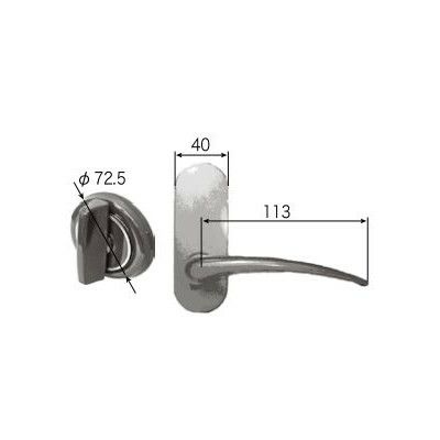 LIXIL/TOSTEM リビング建材用部品 ＳＬ(戸襖、和襖、和障子) 戸襖ドア：黒縁用戸襖錠セット[FNMZ430] [リクシル][トステム]