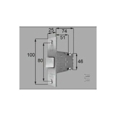 LIXIL/TOSTEM ドア引戸用部品 錠 玄関店舗勝手口テラスドア 箱錠：箱錠[FNMZ225] [リクシル][トステム]