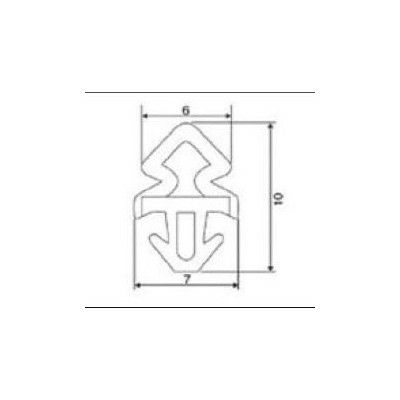 LIXIL/TOSTEM ドア引戸用部品 気密材パッキン 玄関店舗勝手口テラスドア：戸当り気密材[FNMT235] [リクシル][トステム]