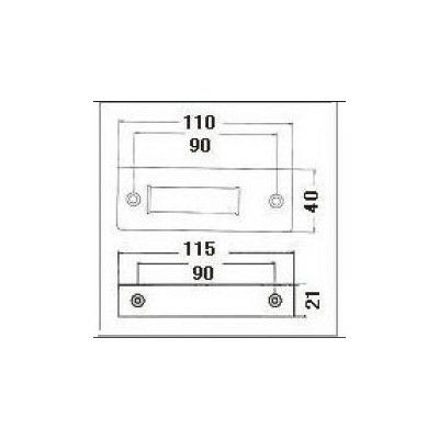 LIXIL/TOSTEM ドア引戸用部品 錠 玄関店舗勝手口テラスドア ストライクセット：メインストライクセット[DCWZ0001R] [リクシル][トステム] 2枚目