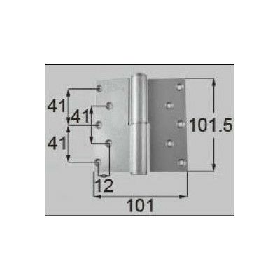 LIXIL/TOSTEM ドア引戸用部品 丁番 玄関店舗勝手口テラスドア：丁番II型 プレナス用右吊 R[DCLZ817] [リクシル][トステム]