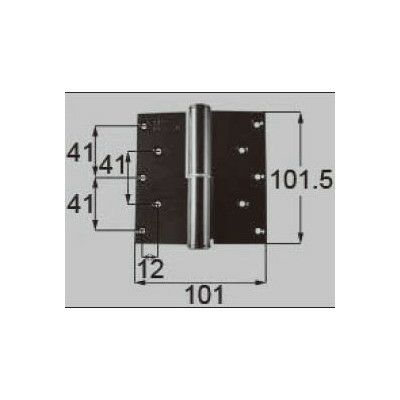 LIXIL/TOSTEM ドア引戸用部品 丁番 玄関店舗勝手口テラスドア：丁番II型 プレナス用右吊 R[DCLZ815] [リクシル][トステム]