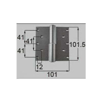 LIXIL/TOSTEM ドア引戸用部品 丁番 玄関店舗勝手口テラスドア：丁番 プレナス用左吊 L[DCLZ712] [リクシル][トステム]