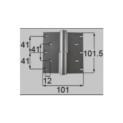 LIXIL/TOSTEM ドア引戸用部品 丁番 玄関店舗勝手口テラスドア：丁番 プレナス用左吊 L[DCFZ712] [リクシル][トステム]