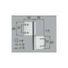 LIXIL/TOSTEM ドア引戸用部品 丁番 玄関店舗勝手口テラスドア：丁番(H23用)[D5GZ1702R] [リクシル][トステム]