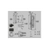 LIXIL/TOSTEM ドア引戸用部品 錠 玄関店舗勝手口引戸 片引き錠：ロックセット[D1Y60] [リクシル][トステム]