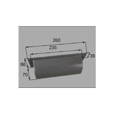 LIXIL/TOSTEM ドア引戸用部品 ポスト 玄関店舗勝手口テラスドア：ポスト目隠し PO-MK-B[D1Y46] [リクシル][トステム]