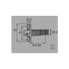 LIXIL/TOSTEM ドア引戸用部品 錠 玄関店舗勝手口テラスドア 箱錠：サブ箱錠[AZWB561] [リクシル][トステム] 2枚目