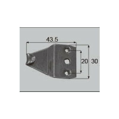 LIXIL/TOSTEM ドア引戸用部品 錠 玄関店舗勝手口引戸 クレセント：クレセント受け[AZGB0008] [リクシル][トステム]