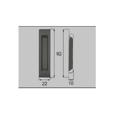 LIXIL/TOSTEM 窓サッシ用部品 引手 断熱(樹脂)商品：引手(小)[AZGB0001]把手] [リクシル][トステム]