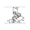 LIXIL/TOSTEM 窓サッシ用部品 錠 装飾窓 オペレーター：クランク式オペレーター連窓用[AGCZ116] [リクシル][トステム]