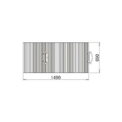 LIXIL/TOSTEM 住器用部品 バスルーム 浴槽 浴槽蓋：ハンドル付巻き蓋 690×1490[RTPS004] [リクシル][トステム]