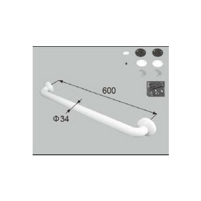 LIXIL/TOSTEM 住器用部品 バスルーム 器具 握りバータオル掛け：後付樹脂製ニギリバーI型 600 ホワイト[RMEE201] [リクシル][トステム]