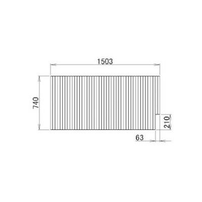 LIXIL/TOSTEM 住器用部品 バスルーム 浴槽 浴槽蓋：巻き蓋 740×1503[RMBX016] [リクシル][トステム]