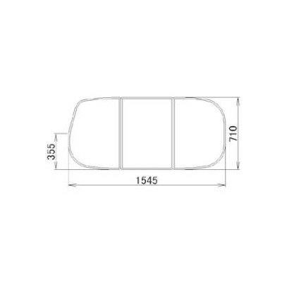 LIXIL/TOSTEM 住器用部品 バスルーム 浴槽 浴槽蓋：組み蓋 710×1545[RMBX012] [リクシル][トステム]