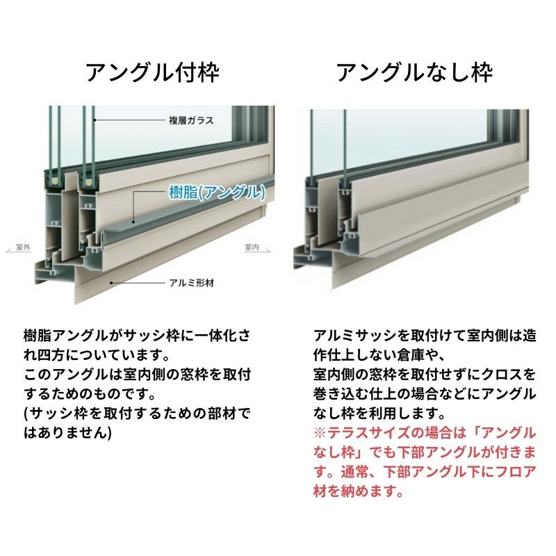 引き違い窓 18020 フレミングJ W1845×H2030mm 内付型 複層ガラス YKKap アルミサッシ 2枚建 引違い窓 テラスタイプ YKK  サッシ リフォーム DIY | リフォームおたすけDIY