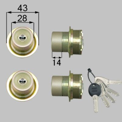 LIXIL/TOSTEM製玄関ドア用ドア錠セット（MIWA DNシリンダー） 内筒のみ DDZZ3002【リクシル】【トステム】 2枚目