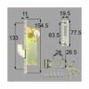 LIXIL/TOSTEM製玄関引戸用引手・引手錠 店舗４枚引戸引手錠セット（エース ピンシリンダー） NETDA00017【リクシル】【トステム】