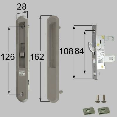 LIXIL/TOSTEM製玄関引戸用召合錠・内錠 引手内錠 L1Y57【リクシル】【トステム】 2枚目