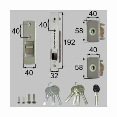 LIXIL/TOSTEM製玄関引戸用召合錠・内錠 戸先内外錠と召し合せ外錠 DTVZ5325【リクシル】【トステム】